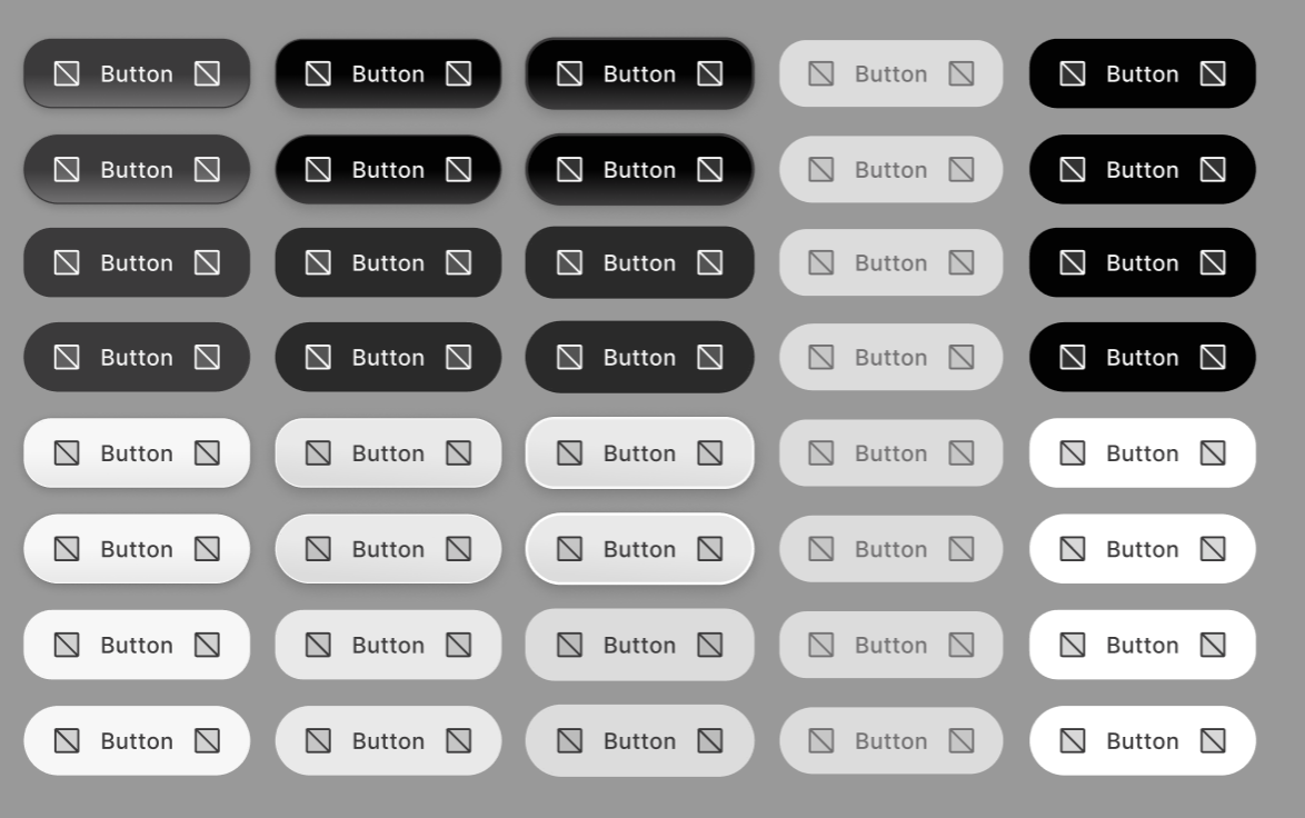 Screenshot of input field components in Figma